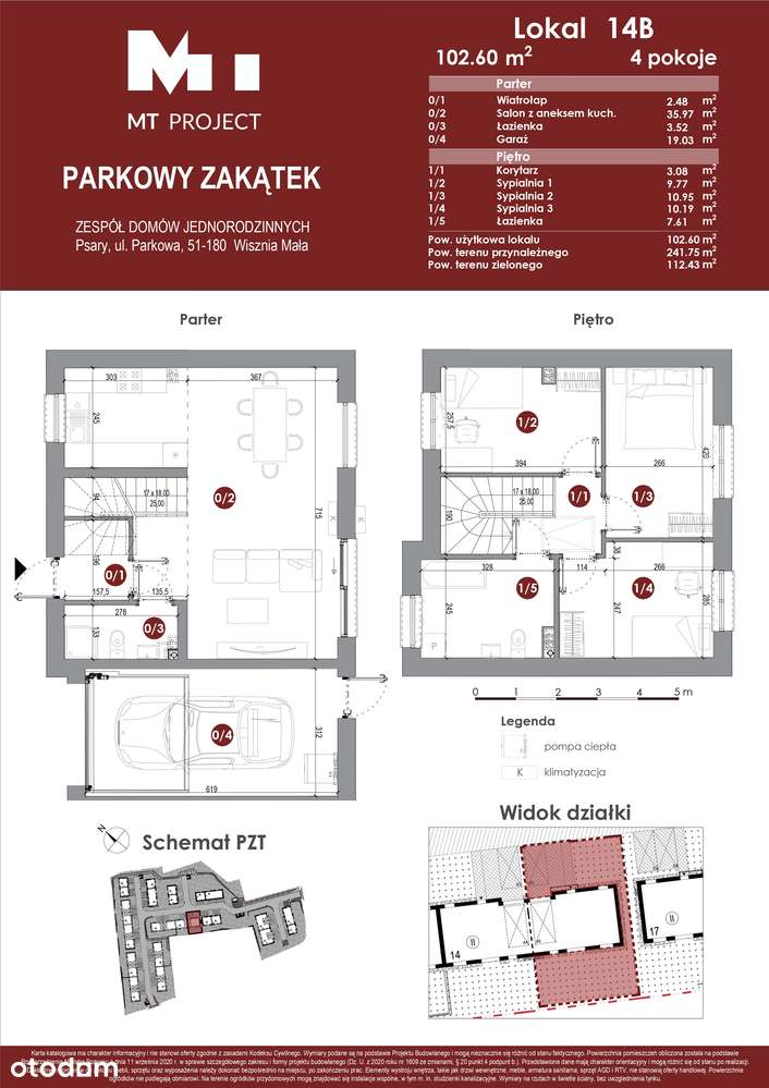 Dom 102 m² z ogrodem 112  m² i 2 miejscami postojowymi. Pod Wrocławiem - Pełny obrazek: 2/12