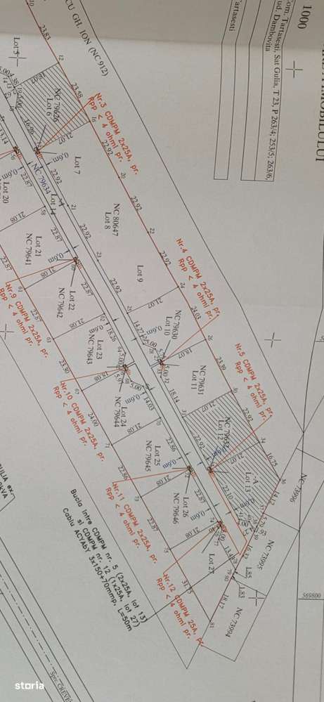 FARA COMISIOANE in Gulia 200m DN7 teren intravilan 480mp gaze curent - Imagine principală: 2/2