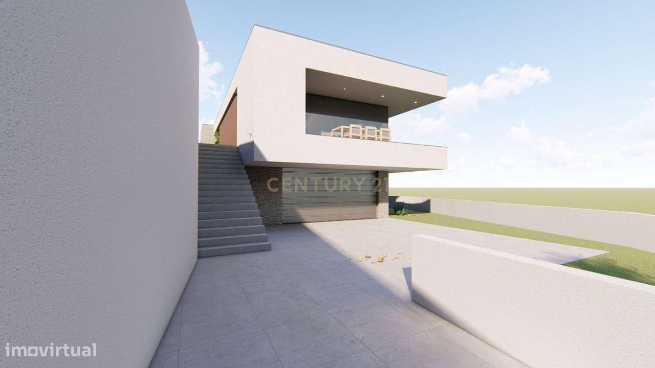 Terreno de 800 m² com Projeto Aprovado | Moradia T3 Contemporânea | Sã-6