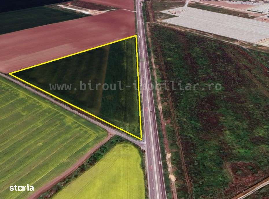 Teren Intravilan 4,5ha – Poziție Strategică vis-à-vis de Aeroport MK - Imagine principală: 2/6