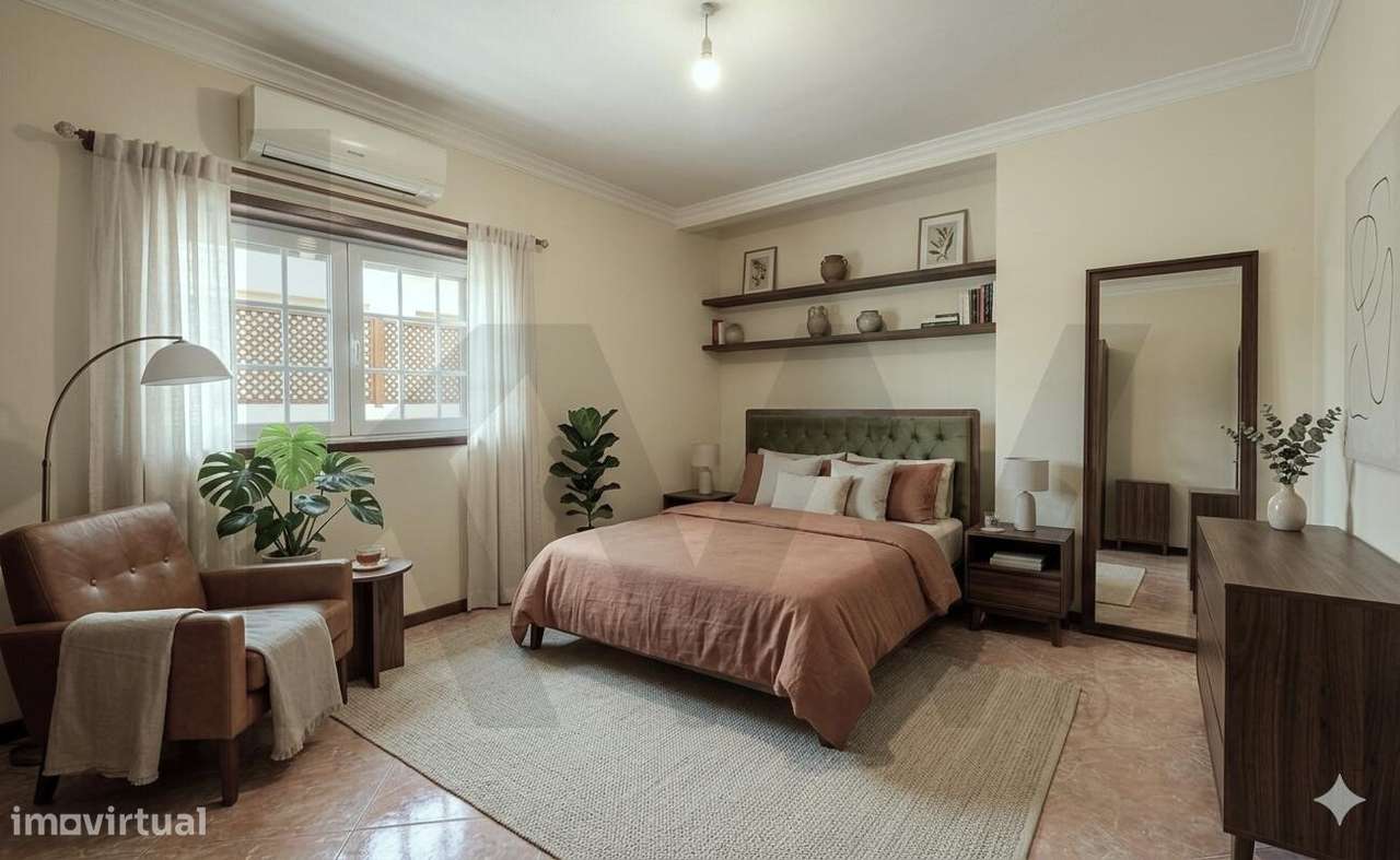 Espaçoso T2, Mobilado e Equipado, com Jardim e Garagem, Cento de Amara - Grande imagem: 4/32