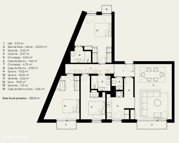 T3 novo em condominio com Jardim e Ginásio - Grande imagem: 3/23