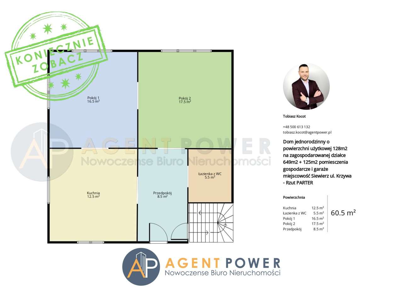 Funkcjonalny DOM 128m2 + Pom Gosp / Działka 649m2 - Pełny obrazek: 4/16