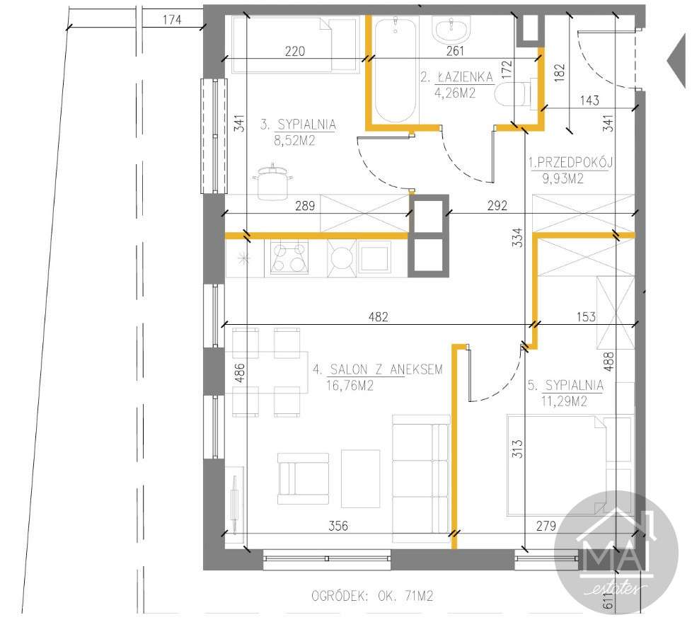 3 pokoje, narożne, ustawne. Gotowe do odbioru. - Pełny obrazek: 4/4
