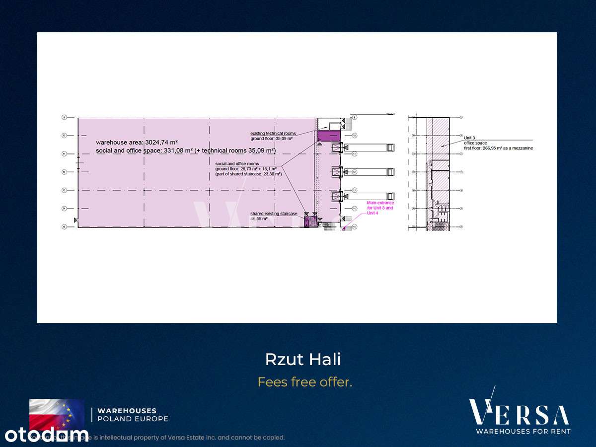 Magazyn 3025 plus biuro/socjal - 0% prowizji - Pełny obrazek: 4/19