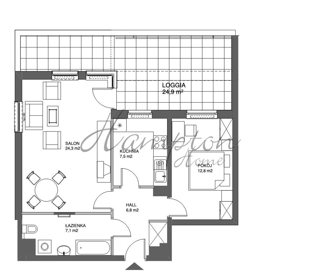 Mieszkanie na sprzedaż na Marinie Mokotów parter - Pełny obrazek: 4/13