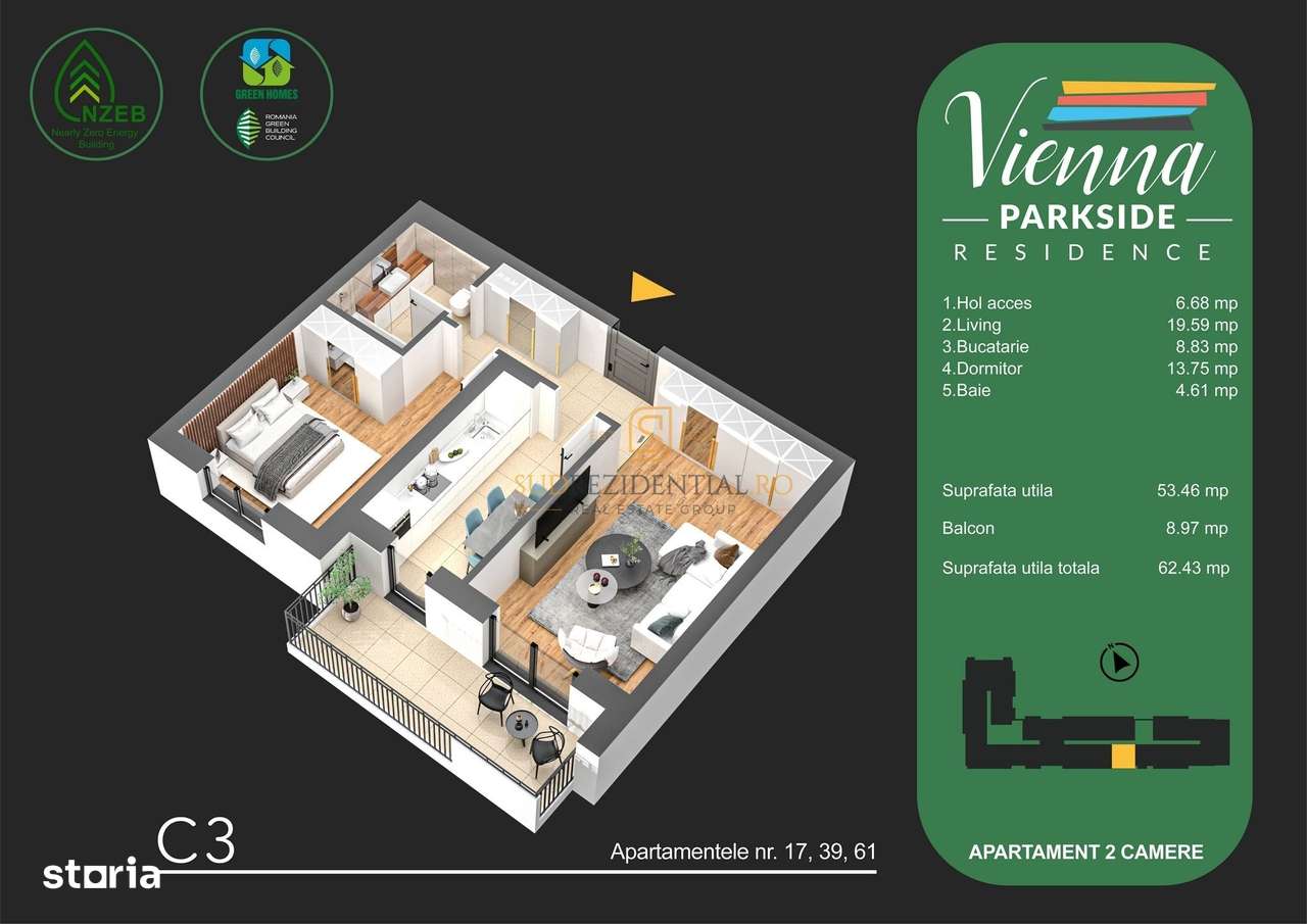 Apartament 0% Comision! 2 camere, zona parc Tudor Arghezi, Sector 4 - Imagine principală: 5/20