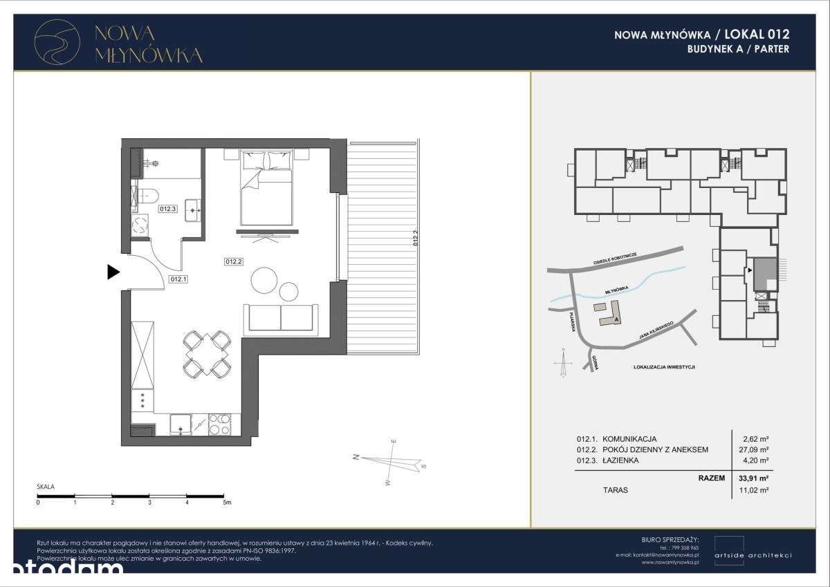 Kawalerka z tarasem 11 m2 w promocji - Pełny obrazek: 4/4