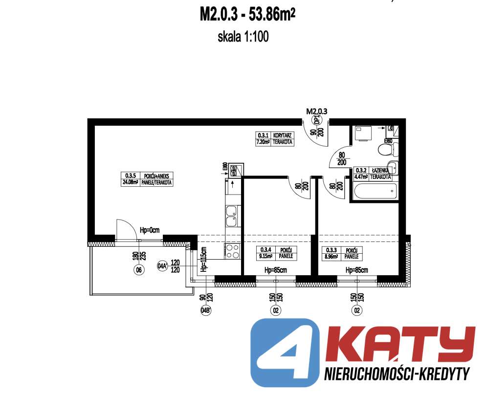 Inwestycja "Nowy Piastów" || od 46,56 m2 do 63,75 m2 - Pełny obrazek: 4/13