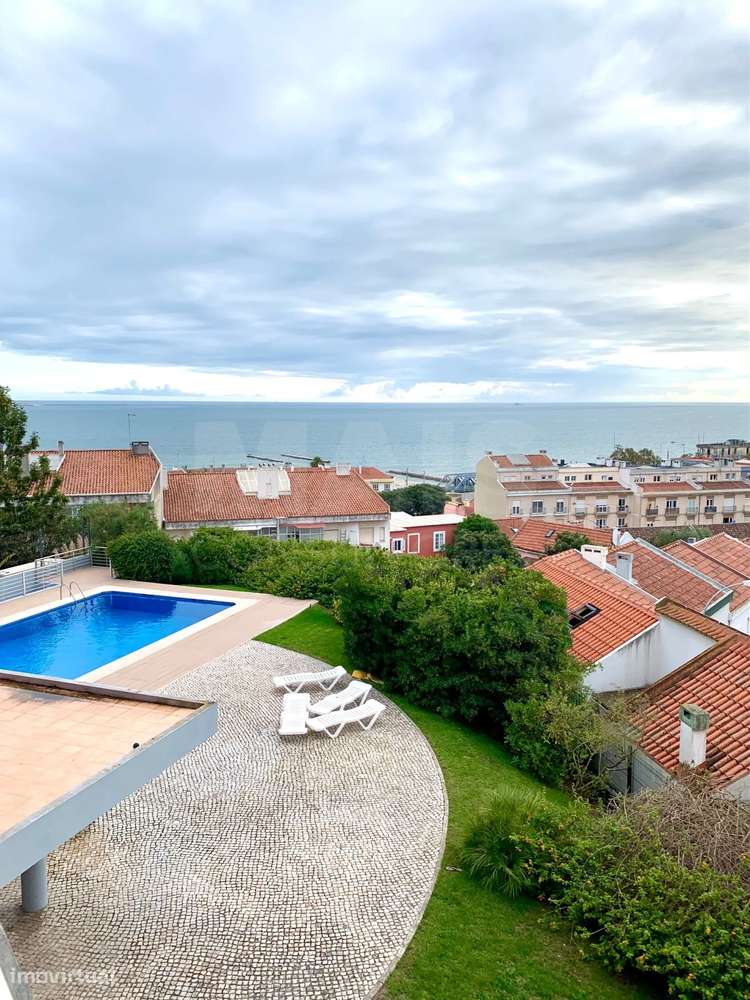 T3+1 Algés, duplex vista mar, condomínio fechado e piscina - Grande imagem: 4/48