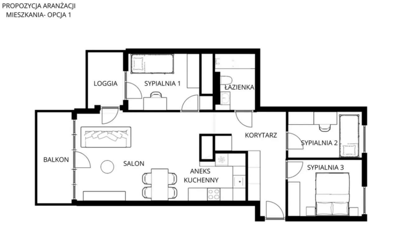 PRZESTRONNE dwustronne MIESZKANIE  -  CZTERY pokoje blisko ZIELENI-16