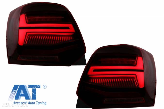 Stopuri Full LED compatibil cu VW POLO 6R 6C 61 (2011-2017) Semnal Dinamic Led Vento Look - 2