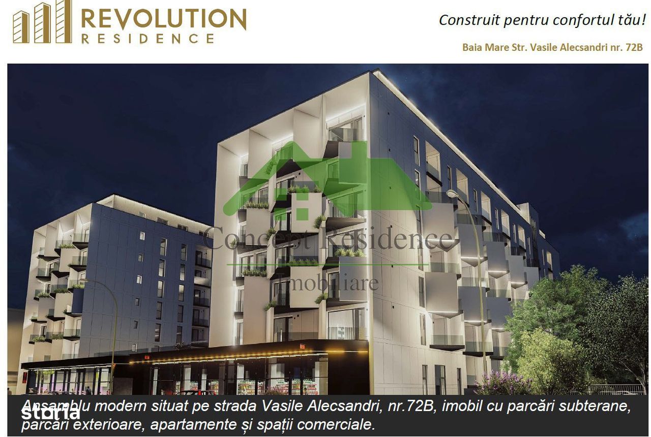 Comision 0%! Apartament 2 camere, complex Rezidential nou Alecsandri