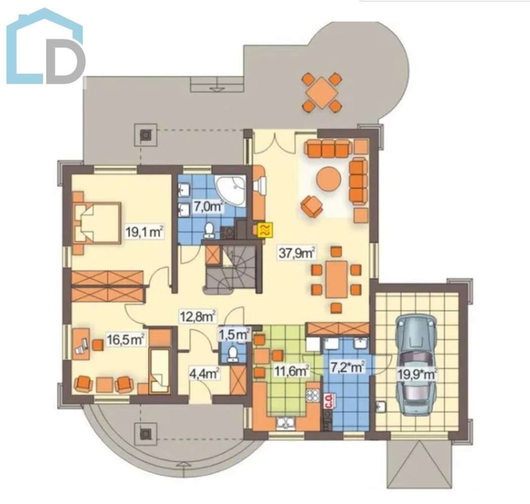 Dom, 163,10 m², Nowa Wieś-17