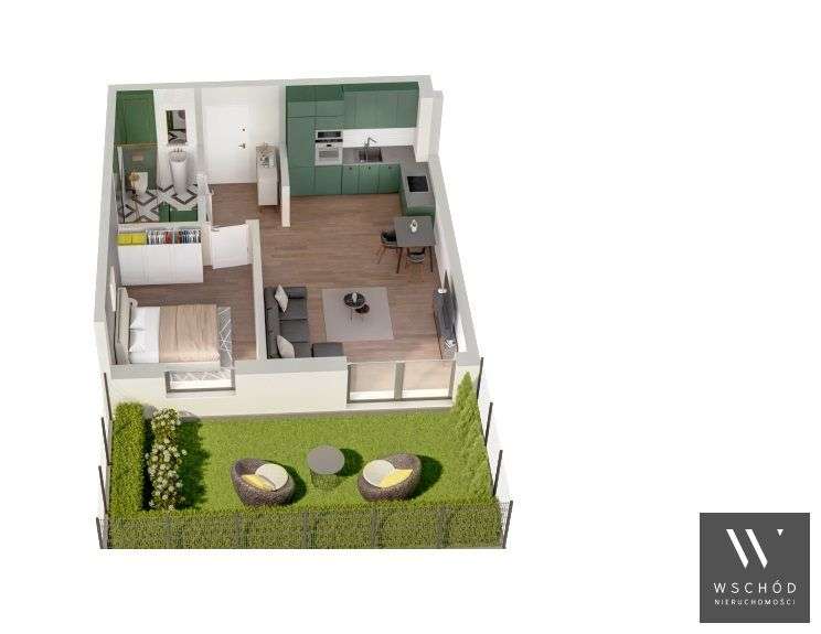 Gotowe 2 pokoje + ogródek 60m2 |Klimatyzacja-3