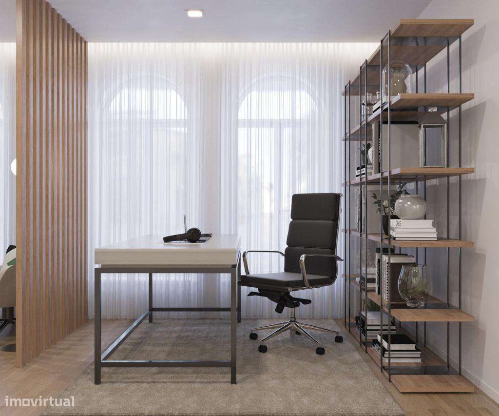 Excelente T1 com terraço e grande jardim-15