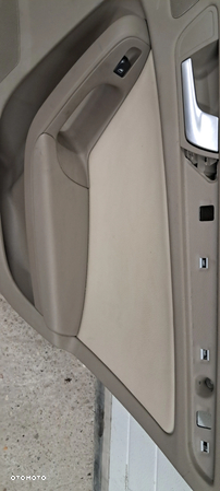 Boczki Tapicerka Drzwi Skóra Komplet Beż Audi A4 B8 UK - 29