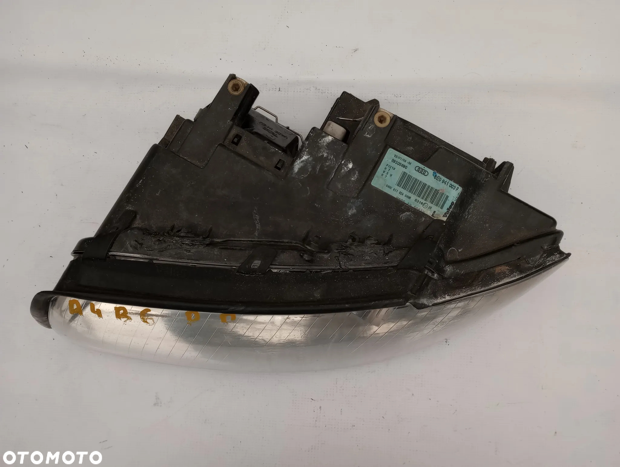 Lampa Przednia Lewy Przód L.P. Audi A4 B6  8E0941003F - 3