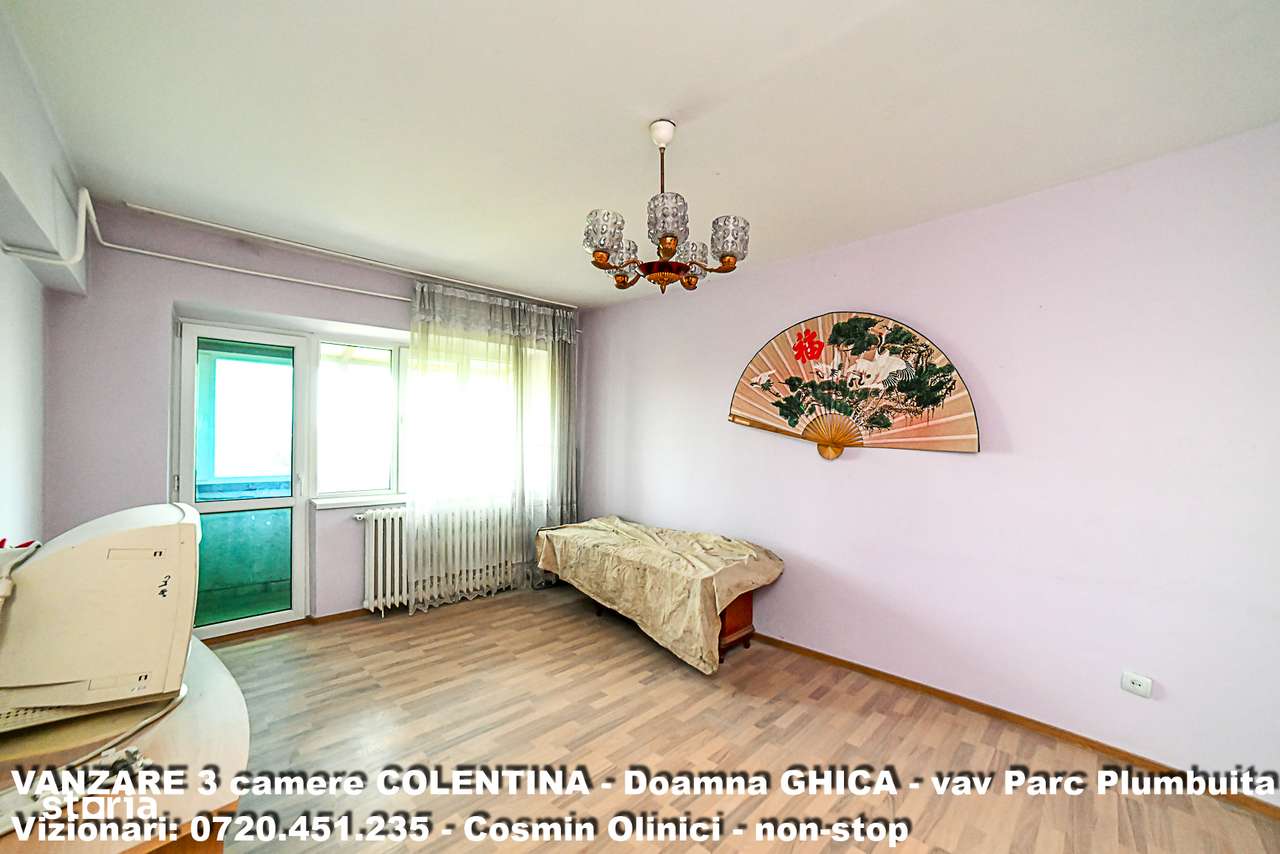 Vanzare apartament 3 camere dec. COLENTINA Doamna GHICA Parc Plumbuita