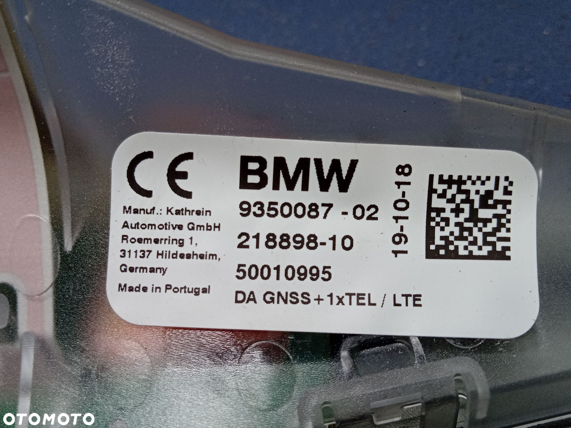 BMW 3 GT F34  ANTENA DACHOWA PŁETWA 9350087 C27 - 4