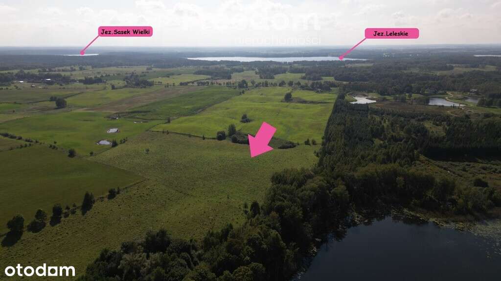 Działki na Mazurach – Elganowo, gm. Pasym, 10 ar - Pełny obrazek: 5/20