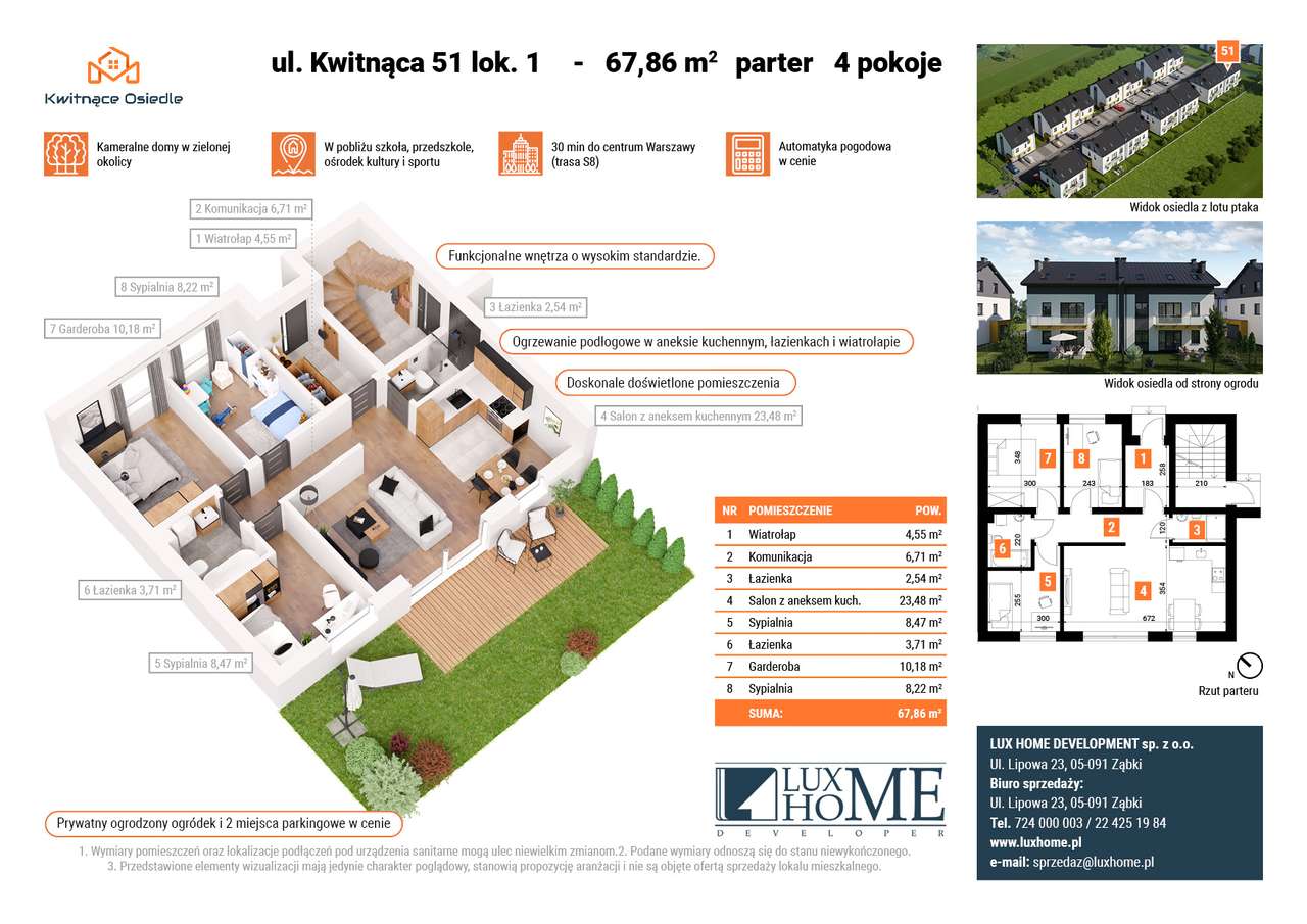 BEZCZYNSZOWE, OGRÓDEK, 2 MIEJSCA - Pełny obrazek: 2/10