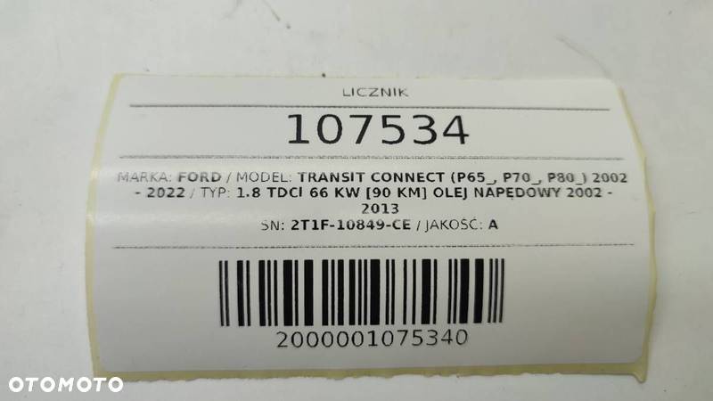 LICZNIK ZEGARY 2T1F-10849-CE CONNECT 1.8 TDCI EU - 6