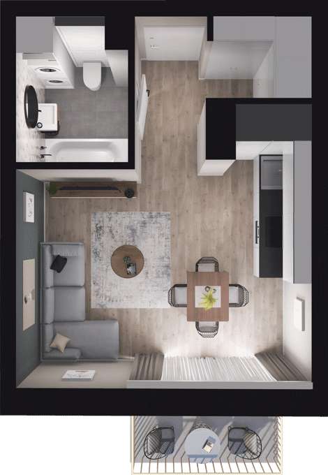 Kawalerka w super cenie Lista Promocyjna - Pełny obrazek: 2/12