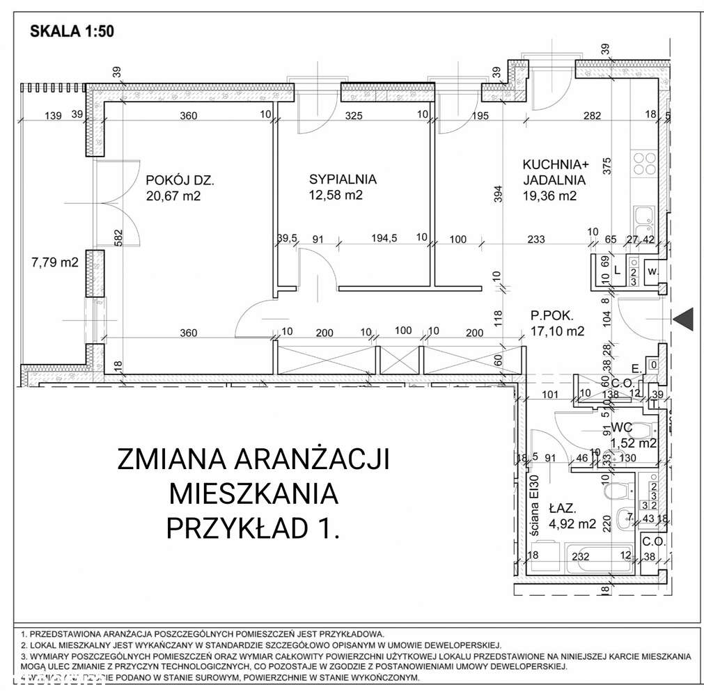 Nowoczesne 3-pokojowe mieszkanie z balkonem NAJLEPSZA CENA W PUŁAWACH - Pełny obrazek: 4/5