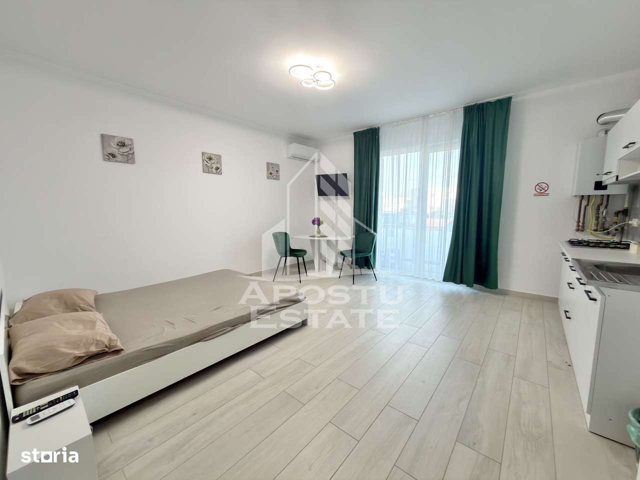 Apartament cu 1 camera mobilat si utilat in Giroc la asfalt. - Imagine principală: 1/4