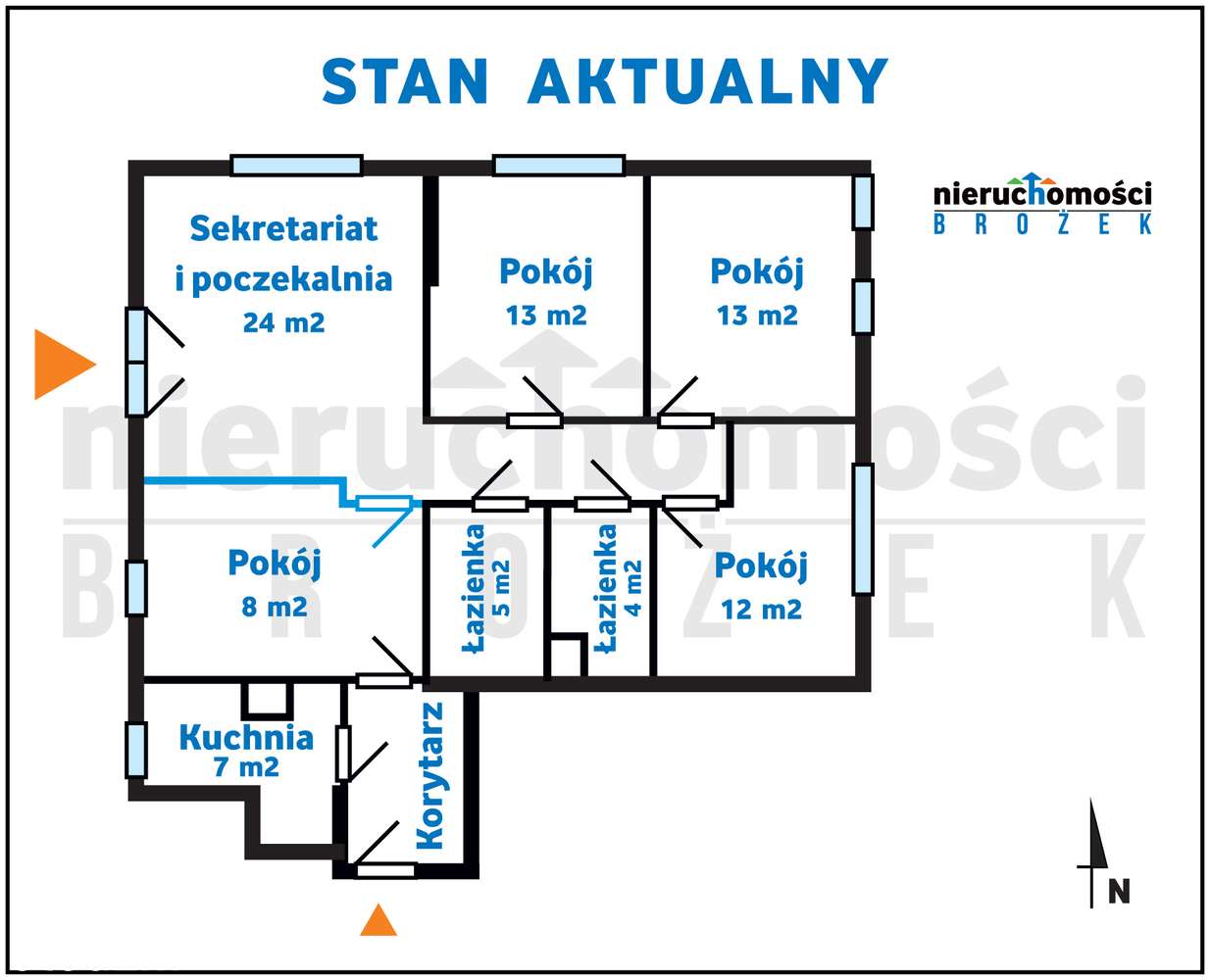 Mieszkanie/ biura/ gabinety 100 m2  + ogród, parter Zegara Słonecznego-16