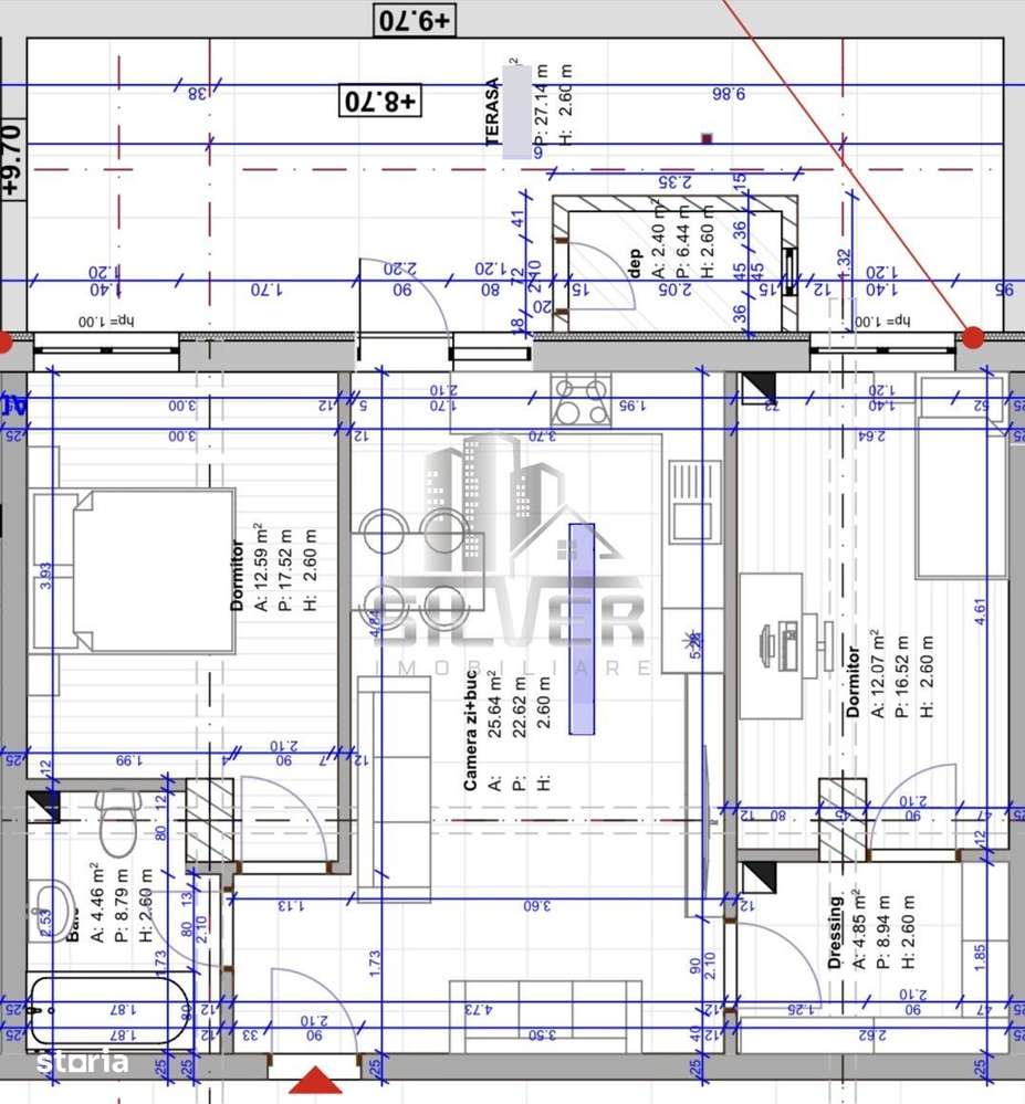 Apartament cu 3 camere/terasa 24 mp/boxa/finisaje incluse/PRET REDUS! - Imagine principală: 4/13