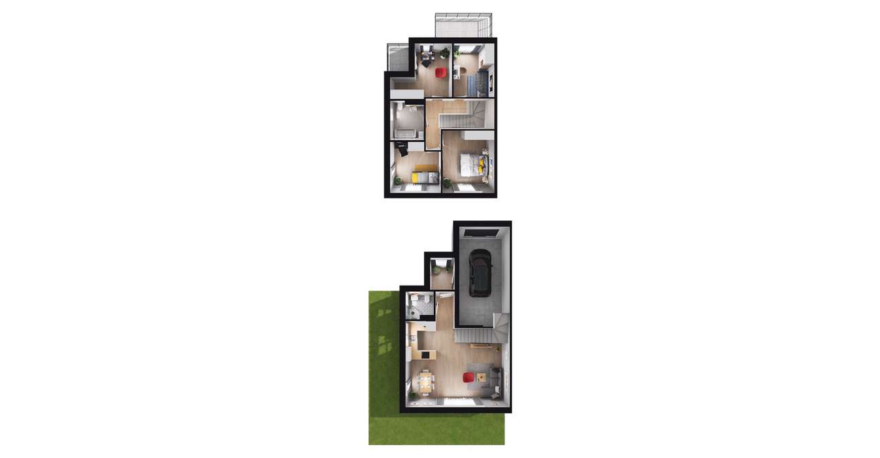 5-pokojowy dom 116m2 + ogródek Bezpośrednio - Pełny obrazek: 3/9