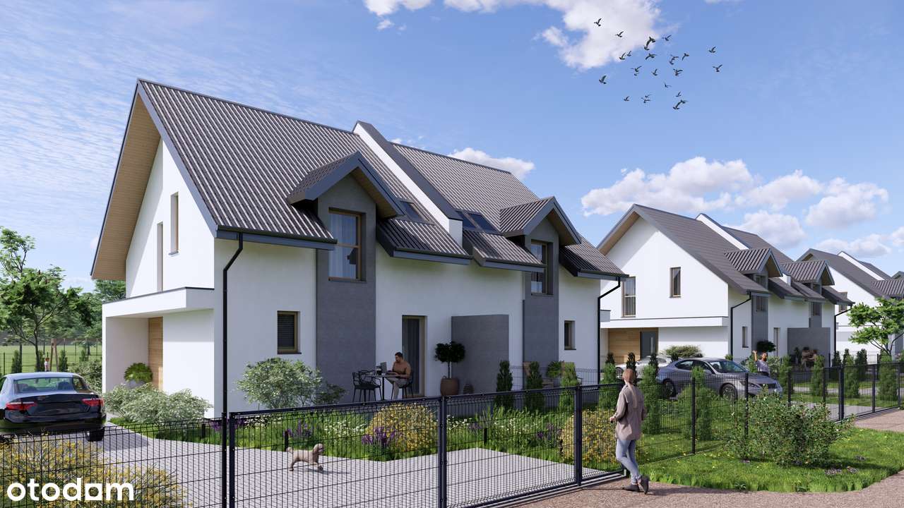 Nowy dom 100m2 stan deweloperski Kostomłoty Pierwsze gaz, rekuperator - Pełny obrazek: 2/13