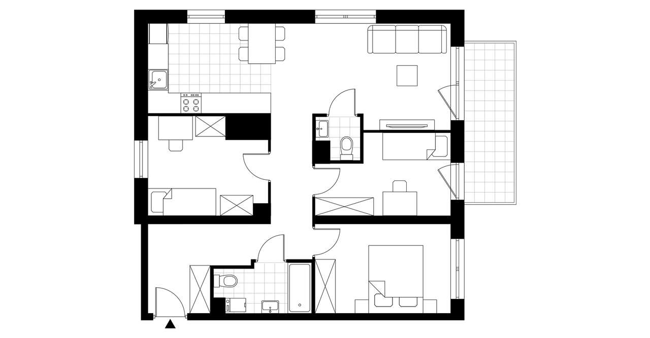 4-pokojowe mieszkanie 73m2 + balkon Bez Prowizji - Pełny obrazek: 3/8