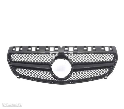 GRELHA FRONTAL PARA MERCEDES W176 AMG A45 LOOK 12-15 PRETO - 3