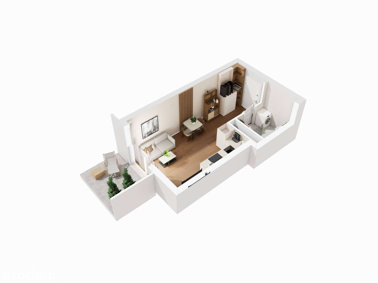 Apartament typu studio - ogród, taras widokowy z panoramą miasta!-0