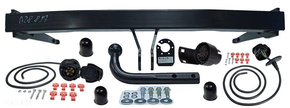 HAK HOLOWNICZY + WIĄZKA 7PIN13 AUDI Q3 I1 8U 2011do18 VW VOLKSWAGEN TIGUAN 5N 2007 do 2015 - 16