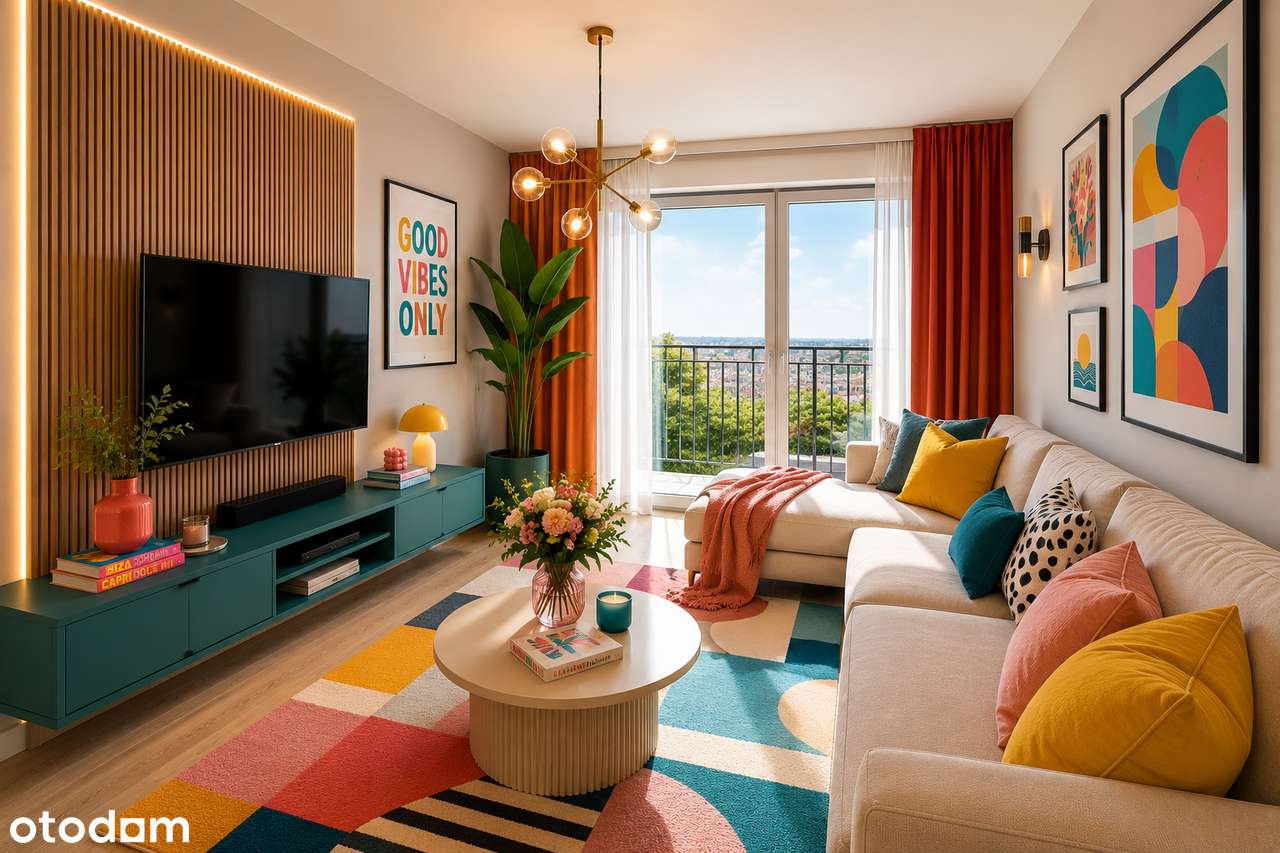 Przestronne NOWE Mieszkanie 2 pokoje + BALKON / Winda / Słoneczne (lokal 1H/3)