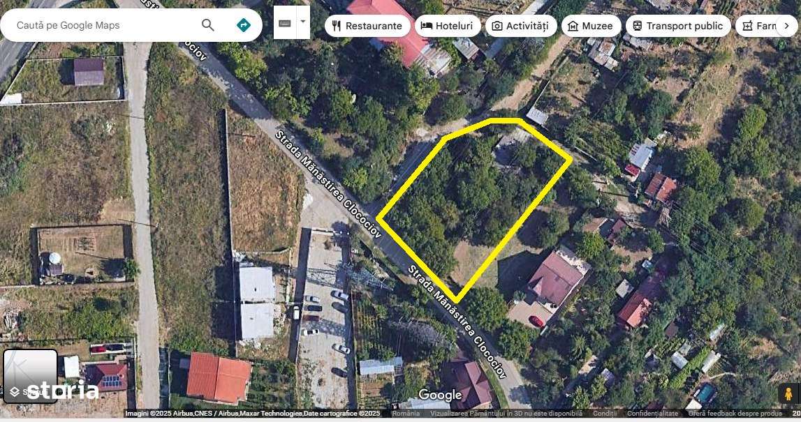 1538 mp.  intravilan, Deschidere - 36 m, str. Manastirea Clocociov-0