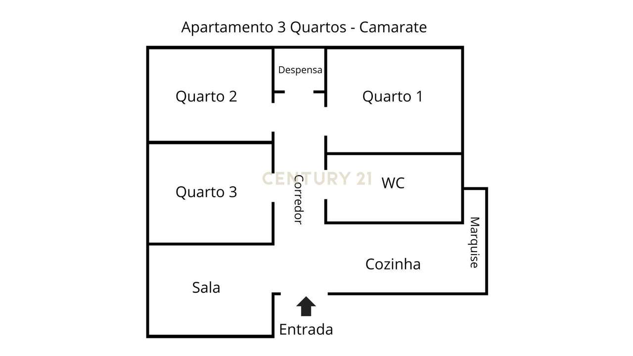 Apartamento para venda com 3 quartos em Camarate-14