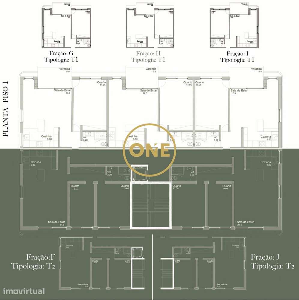 Penthouse T2 com terraço em Condomínio Fechado com Piscina - Grande imagem: 4/16