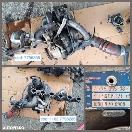 Anexe motor M57N2 Bmw X5 E70 3.5 biturbo SD 335 E92 X6 E71 turbina rezervor vacuum racitor gaze compresor Ac racitor ulei cutie viteze alternator electromotor pompa inalta presiune - 2