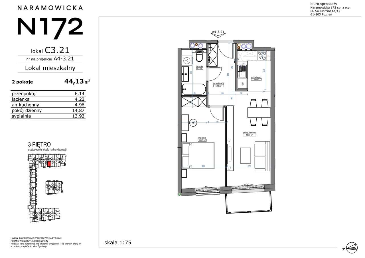 2-pokojowe mieszkanie 44m2 + balkon Bez Prowizji - Pełny obrazek: 2/9