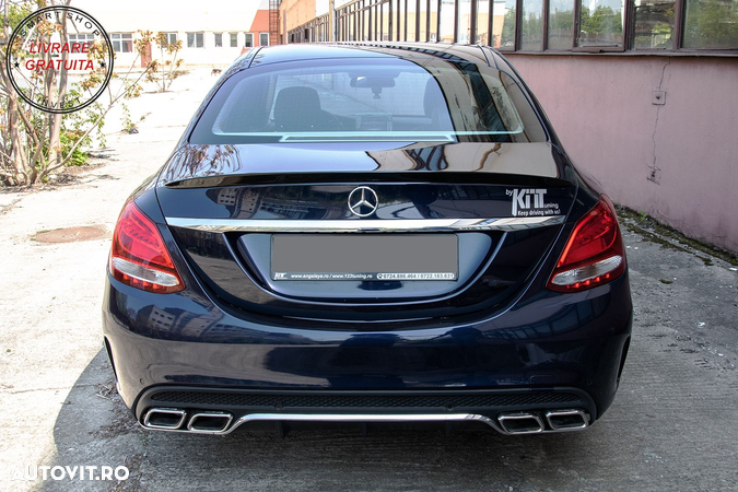 Eleron Portbagaj Mercedes C-Class W205 (2014-2020) Design Negru Lucios- livrare gratuita - 8