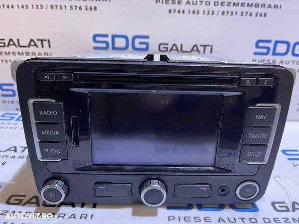 Radio CD Player Navigatie RNS 310 VW Passat CC 2009 - 2012 Cod 3C0035270 - 1