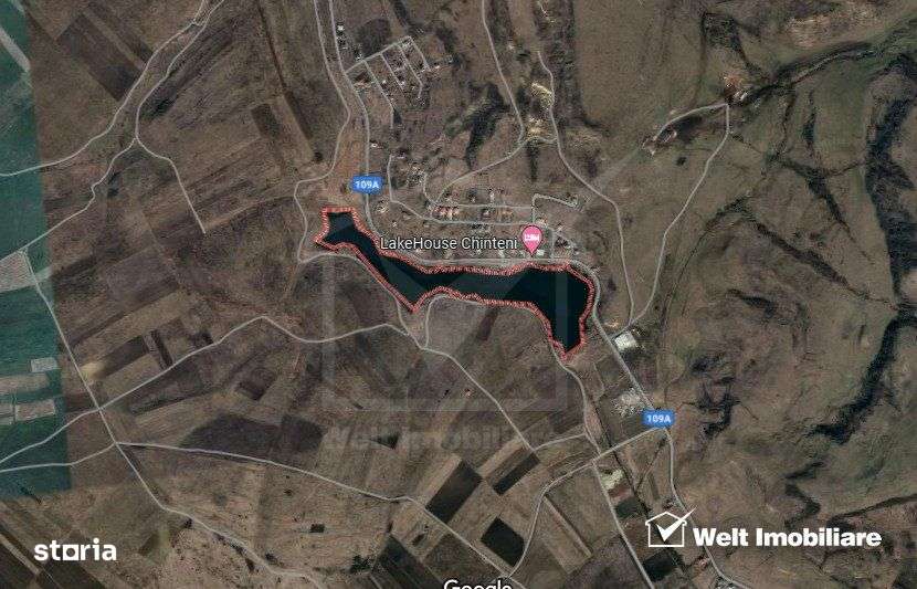 Teren de vanzare 5800mp, Front la lac Chinteni, oportunitate investiti - Imagine principală: 2/3