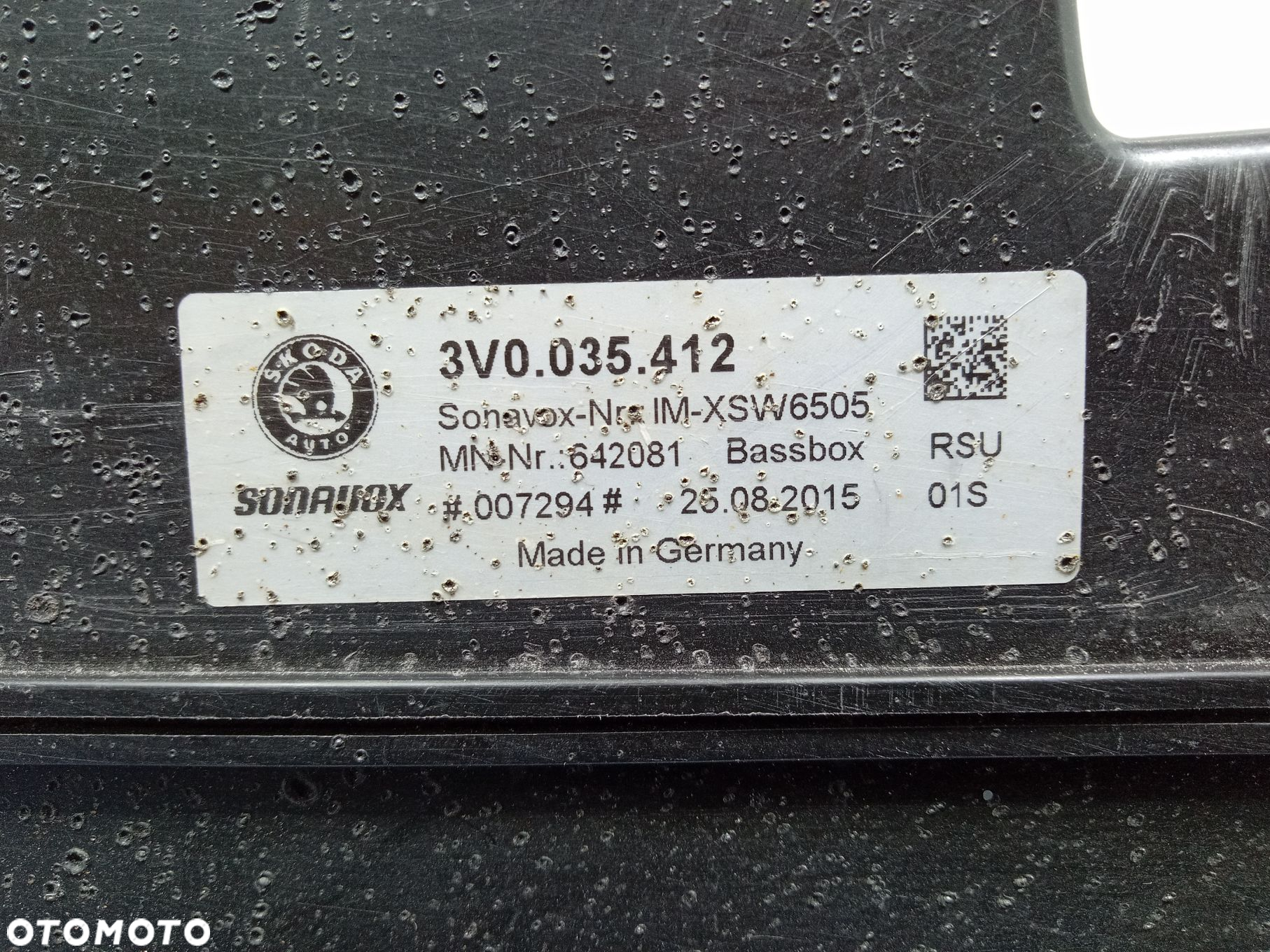 SKODA SUPERB III 15- SUBWOOFER GŁOŚNIK BASOWY CANTON 3V0035412 - 4