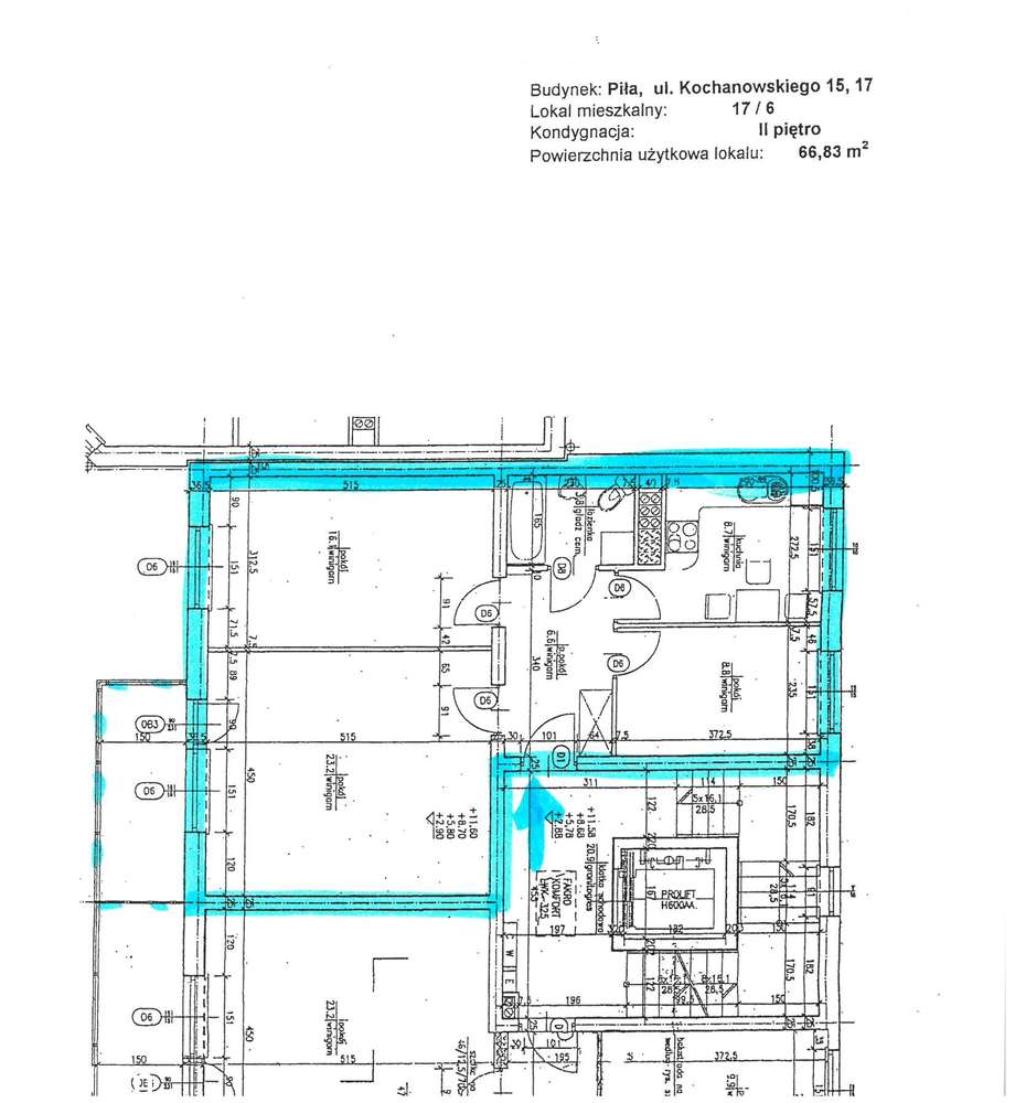 Na sprzedaż Piła Górne 3 pok 2piętro balkon piwnica-16