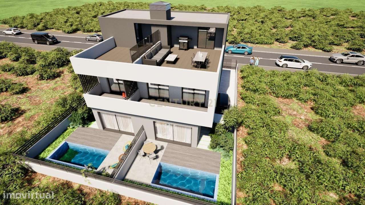 Moradia T4 com Piscina Nova Construção Fernão Ferro - Grande imagem: 4/10